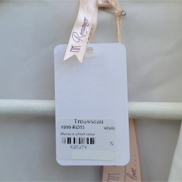 NK Imode NK Romance Trousseau Monica Short White Bridal Robe Small - Picture 5 of 10